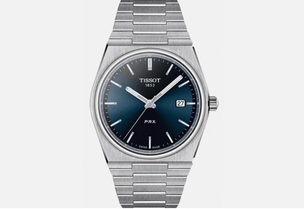 TISSOT PRX Blue Dial 40mm Men's Quartz Watch - T137.410.11.041.00 STICKERS